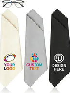 500PCS Bulk Custom Eyeglass Cleaning Cloth with Logo Personalized Microfiber Lens Cloth Screen Cleaner for Publicity by Unknown