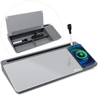 Varhomax Glass Desk Whiteboard with Wireless Charger by Varhomax