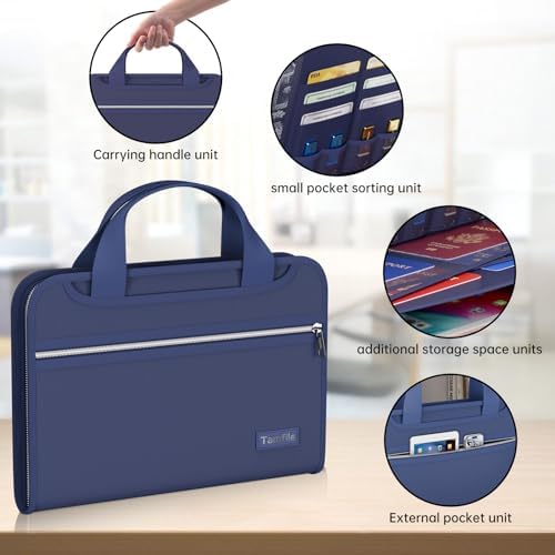 Accordion File Organizer, Fireproof Expanding File Folder with 13 Pockets - Image 4