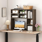 BECOMFORT Desk Hutch with 7 Cubes, Up to 27" Computer Monitor College Dorm - Image 2