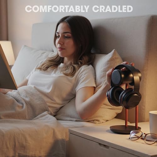 Fenge Headphone Stand for Desk, Headset Stand with Storage Base - Image 6