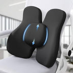 Lumbar Support Pillow, Memory Foam Back Support for Office Chair by HPWNPP