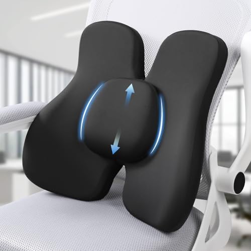 Lumbar Support Pillow, Memory Foam Back Support for Office Chair by HPWNPP