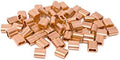 SwageRight MIL-SPEC Copper Swage Sleeves Clip & Ferrules (1/4 inch) – Oval Duplex Wire Rope Cable Crimping Loop Fittings (Pack of 10) by Swage-Right