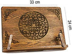 ihvan online, Vintage Wooden Book Holder Stand, Portable and Adjustable Cookbook Holder, Tablet Recipe Book Bible or Quran Stand, Perfect Mother's or Father's Day Gifts - Image 5