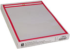 C-Line Neon Stitched Shop Ticket Holders, Red, Both Sides Clear, 9 x 12 Inches, 15 per Box (43914) - Image 2