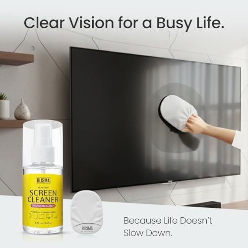 Screen Cleaner Kit 6.7 Fl Oz Spray, Microfiber Cloth & Glove - Image 2