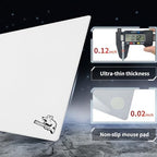 Glass Gaming Mouse Pad, 320mm x 360mm, FPS Game, Special Tempered Glass, Durable, 3mm Thick, Accurately and Quickly Target Your Opponents (320mm x 360mm, White) - Image 5