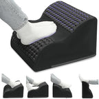 Foot Rest for Under Desk with Massage Dots, 3-Tier Foot Stool, Black by FFOGH