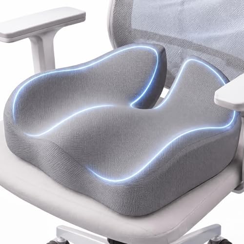 Seat Cushion, XL Large Memory Foam Cushion for /Office Chair/Car/Wheelchair by Unknown