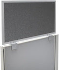 OBEX Acoustical Cubicle Privacy Screen Extender Desk Panel & Office Divider, Add Separation & Block Noise, 24" x 42", Graphite by OBEX