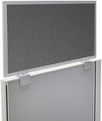 OBEX Acoustical Cubicle Privacy Screen Extender Desk Panel & Office Divider, Add Separation & Block Noise, 18" x 30", Graphite by OBEX