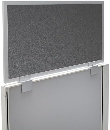 OBEX Acoustical Cubicle Privacy Screen Extender Desk Panel & Office Divider, Add Separation & Block Noise, 18" x 30", Graphite by OBEX