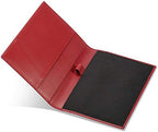 HISCOW Slim Leather Junior Padfolio, 5x8 Notepad Cover, Bordeaux - Image 3