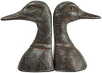 Creative Co-Op Decorative Distressed Cast Metal Duck Head Bookends, Black, Set of 2, 4.25" L x 3" W x 5.75" H (Pack of 4) - Image 5