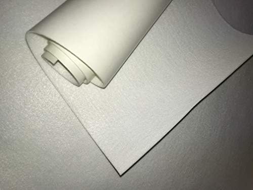 SuperFelt with Adhesive Backing - 12" WIDE x 10' FOOT ROLL 1/16" THICK SELF ADHESIVE PROTECTIVE FELT - No Scratch - Premium Acrylic - Peel-N-Stick - Available in Multiple Colors (WHITE) - Image 3