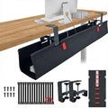 No Drill Under Desk Cable Management Tray, 28" Desk Cable Organizer by Unknown