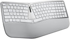 Nulea RT07B Wireless Ergonomic Keyboard - Split Keyboard, Wrist Rest, Natural Typing, Bluetooth and USB Connectivity, USB-C Rechargeable,Compatible with Windows Mac (Pink) by Nulea