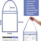 Geyee 50 Pack Job Ticket Holders 9x12 with Strap Hanging,Black，red，Blue - Image 2