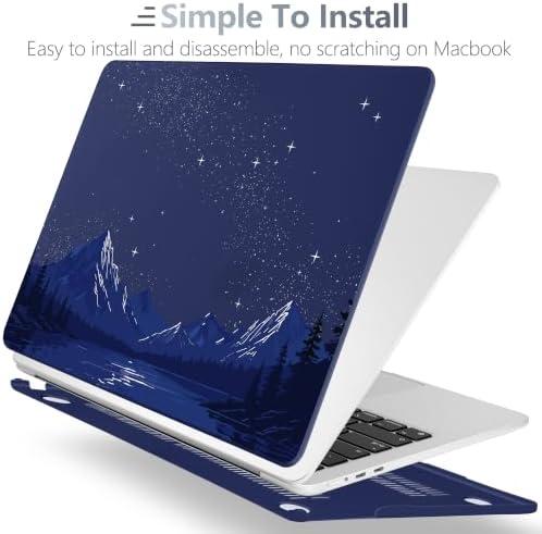 Batianda Case for MacBook Air 13.6" 2026 M5 M4 M3 M2 Chip,Starry Night Lake - Image 5