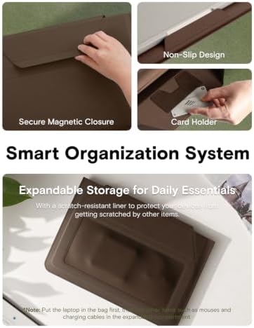 MOFT Laptop Carry Sleeve with Stand &Smart Storage for 14" Laptop for Work - Image 7