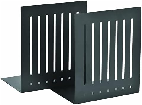 STEELMASTER by BankSupplies 6-Inch Heavy Duty Bookends | Scratch Resistant Finish | Heavy Gauge Material | Non-Slip Padded Base Protection | For Office, Bookshelves, Binders & Books by MMF+Industries