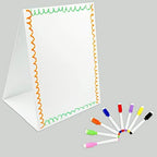 Magnetic Tabletop Desktop Easel &Whiteboard with Bonus 8X Dry Erase Markers. Double Sided and Self-Standing (16” X 12.5”) (Pack of 2) - Image 6