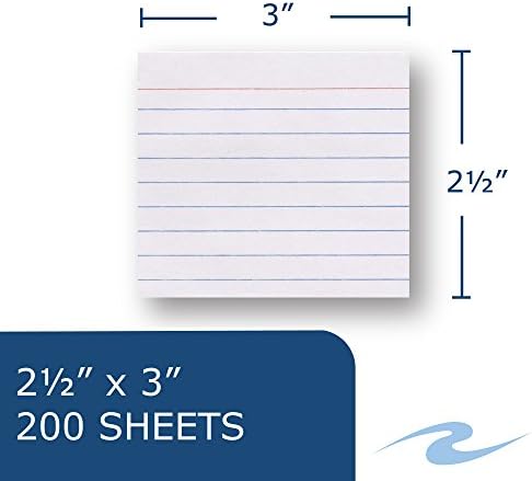 Roaring Spring PaperTrail Ruled Index Cards (200 Count), 1 Case (36 Packs), 3" x 2.5", White - Image 3