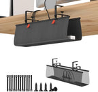 Heavy Duty No Drill Under Desk Cable Management Tray 28 inch by ARVITEK