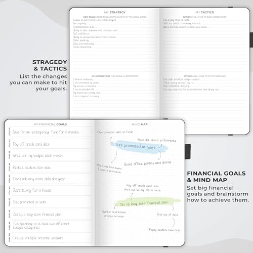 Clever Fox Budget Planner Pro with Cash Budgeting Envelopes, Black - Image 3