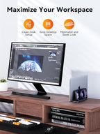 Laptop Docking Station Stand Dual 4K Monitor: QUUGE USB C Docking Station Dual Monitor for Laptop, 2 HDMI (Single 4K@120Hz), 2 USB3.0 Ports, 100W PD, RJ45 Ethernet, Universal Laptop Stand USB C Dock - Image 5