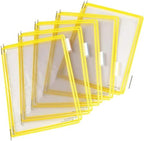 tarifold Wall Mount Reference System, 10 Pockets, Expandable, Yellow - Image 4