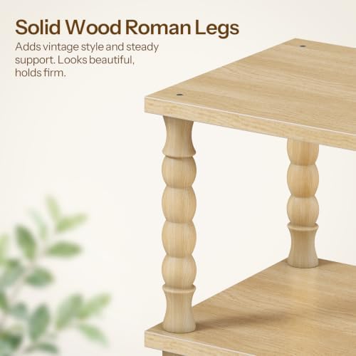 HOOBRO 3-Tier Printer Stand Solid Wood Legs - Image 4
