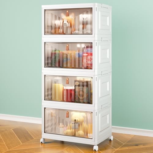 Wise Oannes Closet Organizers and storage with Wheels, 23QT White by WiseOannes