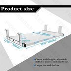 FRMSAET Under Desk 20/24/30 inch Keyboard Drawer Platform (24 in,White) - Image 4