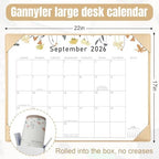 Desk Calendar 2026-2027 with Desktop Mat,22x17'' Large Desktop Pad Calendar - Image 3