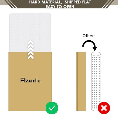 Azadx Heavy Duty Office Chair Mat for Carpet 36" x 48" Hard Material - Image 7