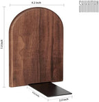 Book Ends,8 Pack Large Bookends Wood Book Ends Universal Economy Bookend (8, Large) - Image 4