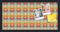 PinPix 24x12 inch Cork Bulletin Board. This Decorative Framed Pin Board Comes with Abstract Pattern in Color Design and Satin Black. Ideal for Home, Office Decor or School (PinPix-564) by PinPixBulletinBoards