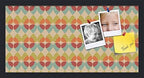PinPix 24x12 inch Cork Bulletin Board. This Decorative Framed Pin Board Comes with Abstract Pattern in Color Design and Satin Black. Ideal for Home, Office Decor or School (PinPix-564) by PinPixBulletinBoards