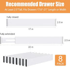 Bamboo Drawer Dividers, Adjustable Drawer Organizers, Fits 17.6–21" Drawers - Image 3