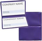 StoreSMART - Metallic Violet Folding Business Card Holders - 20 Pack - Polypropylene Plastic (RPP2915MV-20) by StoreSMART