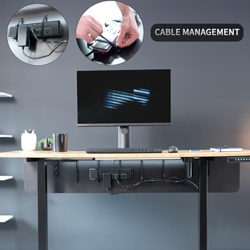 VIVO Laminate 59 x 12 inch Modesty Panel for Office Desk, 3 Configuration Options, Cable Management Organizer, Black, PP-LM60-B - Image 4