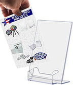 Marketing Holders 12 Pack Acrylic Sign Holder 5" x 7" with 3.5" x 2" Business Card Pocket Slant Back Side Load Clear Table Tent for Tradeshows Expos and Conventions - Image 4