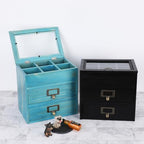 Small Wooden Drawers Wooden Box with Drawer Blue - Image 7