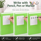 Sabary 25 Pack Poly File Jacket 1" Expansion Pocket Write-on, Lime Green - Image 2