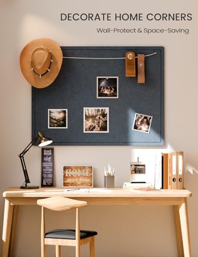 Fluxynara 47.2" x 35.4" Large Bulletin Board, Carbon Blue - Image 4