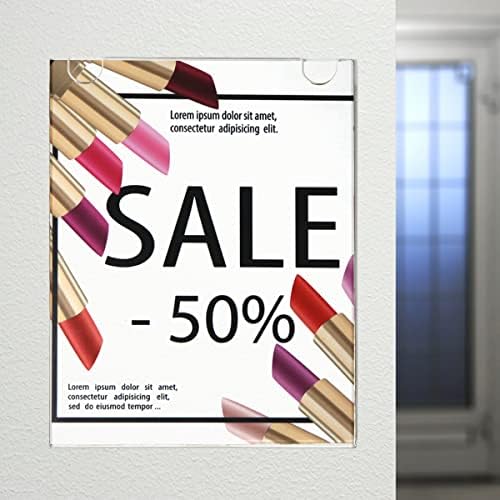 NIUBEE Acrylic Wall Sign Holder 8.5x11 Picture Frames Horizontal 12 Packs - Image 5