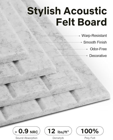 48" x 36" Large Cork Bulletin Board Tiles, Peel and Stick Felt Wall Panels for Vision, Message Center, Picture and Prayer Board for Office, Dorm, Room and Desk Decor(Gray) - Image 3
