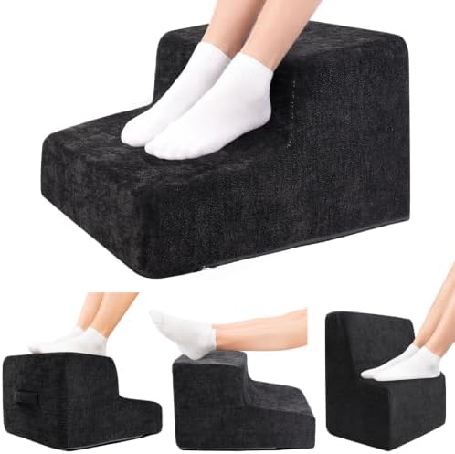 Foot Rest for Under Desk at Work,2-Tier Ergonomic Footrest for Office,Black by Unknown